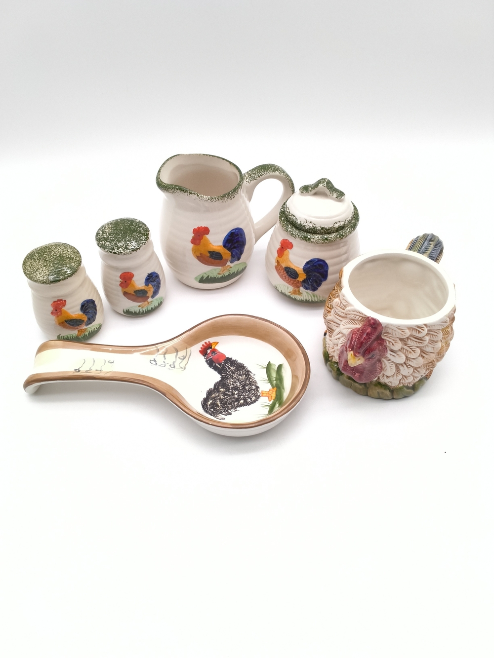 Rooster Ceramic Kitchen Set - The Ultimate Rise & Shine Kitchen Power Coalition